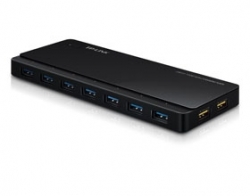Tp-link 7 Ports Usb 3.0 Hub With 2 Power Charge Ports (2.4a Max) Desktop A 12v/ 4a Power Adapter