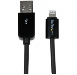Startech 2m (6ft) Long Black Apple 8-pin Lightning Connector To Usb Cable For Iphone/ Ipod/ Ipad