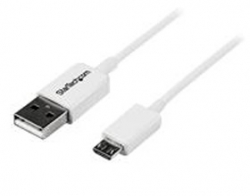 Startech 2m White Micro Usb Cable Cord - A To Micro B - Micro Usb Charging Data Cable - Usb 2.0