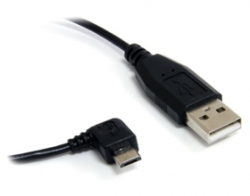 Startech 3 Ft/ 91cm Micro Usb Cable - A To Right Angle Micro B - Usb Type A - UUSBHAUB3RA
