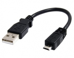 Startech 6in Micro Usb Cable - A To Micro B - Usb To Micro B - 1x Usb 2.0 A Male, 1x Usb 2.0 Micro-b UUSBHAUB6IN