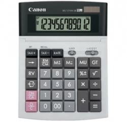 Canon Ws1210 Hi Iii 12 Digit Desktop Calculator, Dual Power, Tax Calculation Function, Adjustable