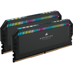 CORSAIR DOMINATOR PLATINUM RGB DDR5 64GB  (2x32GB) DDR5 5200 (PC5-41600) C40 1.25V - Black CMT64GX5M2B5200C40