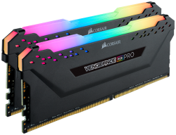 CORSAIR VENGEANCE LPX 16GB (2 x 8GB) DDR4 3200 (PC4-25600) C18 1.35V Desktop Memory - Black CMK16GX4M2C3200C18