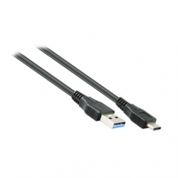 Generic 10M USB 3.0 Type-C AM-CM Active Extension Cable Black | 28+24AWG Supports 5Gbps