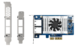 QNAP DUAL PORT 10GBASE-T NETWORK CARD WITH SR-IOV and iSCSI SUPPORT (PCIE GEN3 X4) QXG-10G2T-X710