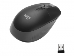 LOGITECH M190 WIRELESS MOUSE PLUG AND PLAY, 2.4GHZ NANO RECEIVER - CHARCOAL - 1YR WTY 910-005913