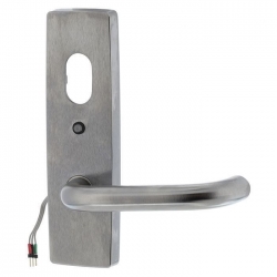 LOCKWOOD S4699A 1820 SQUARE END PLATE FURNITURE WITH CYL HOLE & LED & 70 SERIES LEVER