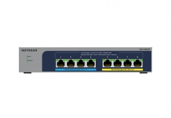 NETGEAR 8-PORT ULTRA60 POE UNMANAGED SWITCH, GbE(2.5G), POE+(4), POE++(4), LIFE WTY MS108UP-100AUS