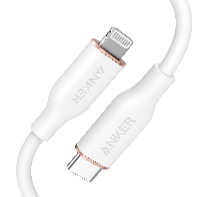 ANKER PowerLine Soft USB-C to Lightning 1.8 Metre - White A8663H21