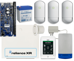 Bundle DAS RELIANCE XR KIT2 -PCB, XR TOUCH, OPTEX FLIP-X(3), COMBO SIREN, R-PIEZO, 5AMP, PP RELIANCE-XR-K2-2