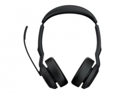 JABRA WIRELESS EVOLVE2 55 UC STEREO BLUETOOTH ANC HEADSET W/CHARGING STAND, LINK380C,USB-C 25599-989-889