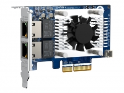 QNAP DUAL-PORT 10GBE NETWORK ADAPTOR, MARVELL AQC113C (PCIE GEN3 X4) QXG-10G2TB