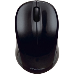 Verbatim GO NANO 97668 Mouse - Radio Frequency - USB - Optical - 3 Button(s) - Black - Wireless - 2.40 GHz - 1600 dpi - Scroll Wheel 49042