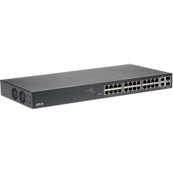 AXIS T8524 24 Ports Manageable Ethernet Switch - 2 Layer Supported - Modular - 2 SFP Slots - Twisted Pair, Optical Fiber 01192-006