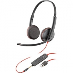 PLANTRONICS (209747-201) BLACKWIRE C3225 UCSTEREO USB-A & 3.5MM CORDED HEADSET