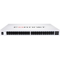 Fortinet FortiSwitch FS-148F-FPOE 48 Ports Manageable Ethernet Switch - 2 Layer Supported - Modular - 740 W PoE Budget