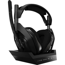 Logitech Astro A50 Wireless Over-the-head Stereo Gaming Headset - Black - Binaural - Circumaural - 939-001673