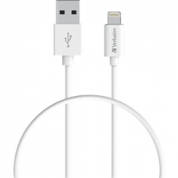 Verbatim Charge Sync Lightning Cable 1M - White 66581