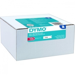 DYMO TAPE D1 12MMX7M BLK/WHT - BULK PACK OF 10 2093097