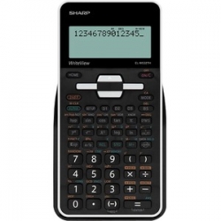 Sharp 396 MATH FUNCTION TEXTBOOK DISPLAY SCIENTIFIC CALCULATOR - WHITE ELW532THBWH