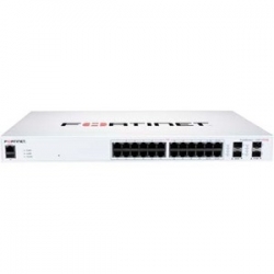 Fortinet FortiSwitch 124F-FPOE 24 Ports Manageable Ethernet Switch - 2 Layer Supported - Modular - 370 W PoE Budget - FS-124F-FPOE