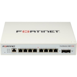 Fortinet FortiSwitch 108F-POE 8 Ports Manageable Ethernet Switch - Gigabit Ethernet - 10/100/1000Base-T, 1000Base-X - 2 Layer Supported - Modular - 2 SFP Slots - Power Supply - 74.40 W Power Consumption - 65 W PoE Budget - Optical Fiber, Twisted Pair  FS-