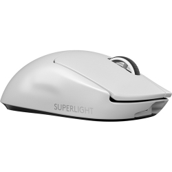Logitech PRO X SUPERLIGHT Gaming Mouse - USB - Optical - 5 Button(s) - White - Wireless - 25600 dpi 910-005944