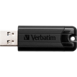Verbatim VERBATIM PINSTRIPE USB 3.0 DRIVE 128GB BLACK (MICROBAN) 66777