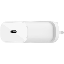 Belkin Belkin 25W PD PPS USB-C WALL CHARGER with 1M PVC C-C CABLE WHT WCA004AU1MWH-B6