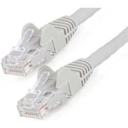 Startech.Com 1m CAT6 Ethernet Cable - LSZH (Low Smoke Zero Halogen) - 10 Gigabit 650MHz 100W PoE RJ45 UTP Network Patch Cord Snagless with Strain Relief - Grey CAT 6 ETL Verified (N6LPATCH1MGR)