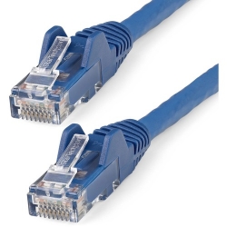 Startech.Com 50cm CAT6 Ethernet Cable - LSZH (Low Smoke Zero Halogen) - 10 Gigabit 650MHz 100W PoE RJ45 UTP Network Patch Cord Snagless with Strain Relief - Blue CAT 6 ETL Verified (N6LPATCH50CMBL)