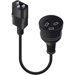 Alogic Standard Power Cord - 15 cm - For Computer, Server, UPS - IEC 60320 C14 / AS/NZS 3112 MF-C14AUS3P-0.15