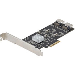 StarTech.com SATA Controller - Serial ATA/600 - PCI Express 2.0 x4 - Plug-in Card - 2 SFF-8087 (36 Pin, Internal Mini-SAS) - 8 Total SATA Port(s) - 8 SATA Port(s) Internal - PC, Mac, Linux 8P6G-PCIE-SATA-CARD