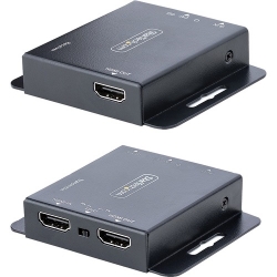 StarTech.com HDMI Extender - Black - 2 x Network (RJ-45) - 2 x HDMI - 70 m Extended Range - Metal EXTEND-HDMI-4K40C6P1