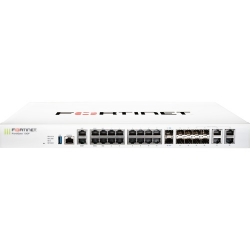 Fortinet FortiGate FG-101F Network Security/Firewall Appliance Support/Service - TAA Compliant - 22 Port - 10GBase-X - 10 Gigabit Ethernet, 1000Base-T, 1000Base-X - 2.50 GB/s Firewall Throughput - AES (256-bit), SHA-256 - 500 VPN - 21 x RJ-45 - 10 Tot FG-