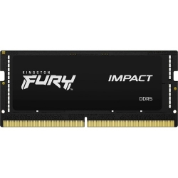 Kingston FURY Impact RAM Module for Notebook - 32 GB (1 x 32GB) - DDR5-5600/PC5-44800 DDR5 SDRAM - 5600 MHz Dual-rank Memory - CL40 - 1.10 V - Non-ECC - Unbuffered - 262-pin - SoDIMM KF556S40IB-32