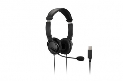 KENSINGTON Hi-Fi USB-A Headphones with Mic and Volume Control K33065WW