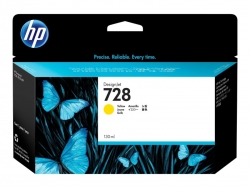 HP 728 130-ML YELLOW DESIGNJET INK CARTRIDGE F9J65A - T730/T830 F9J65A