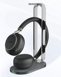 YEALINK WIRLESS BH76 TEAMS STEREO ANC HEADSET + BT51 USB-A DONGLE, BLACK, USB-A 1208617
