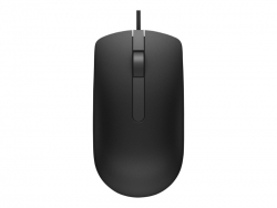 DELL MS116 WIRED USB OPTICAL MOUSE (BLACK) - RETAIL PACKAGING 570-AASJ