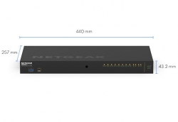 NETGEAR AV LINE 10-PORT MANAGED SWITCH, UTRA90 POE++(8) 720W, GbE(2), SFP+(2), LIFE WTY GSM4212UX-100AJS