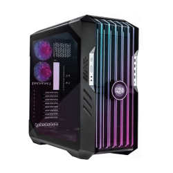 COOLER MASTER HAF 700 EVO, EDGE-LIT ARGB TEMPERED GLASS INTAKE BLADES DESIGN, BUILT-IN LCD H700E-IGNN-S00