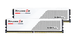 G.Skill RIPJAWS S5 32G KIT WHITE 2X16G DDR5 5600MHZ CL36-36-36-89 1.2V UDIMM F5-5600J3636C16GX2-RS5W