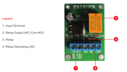 Pss PATRIOT ACPCB RELAY BOARD RLB1-S REPLACES RLB1-S -2YRS