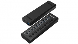 VOLANS Aluminium 10 Ports USB3.0 HUB with 4 x Fast Charing Ports VL-HB10S