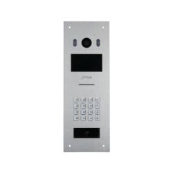 DAHUA IP APT O/DOOR STN,SILVER,2MP,4.3" LCD,CALL/CARD/PASSWORD/QR UNLOCK,FLUSH/SURFACE,3YR DHI-VTO6521K