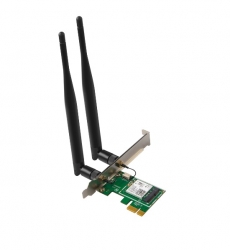 Tenda E30 PCI-E Adapter: AX3000 Wi-Fi 6 Dual band 2.4/5GHz up to 2402Mbps, support BT 5.0, 2x 5dBi antennas