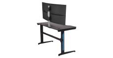Atdec AWMS-2-BT75 Heavy Duty Dual Vertical Monitor Mount, Grommet Clamp, Silver AWMS-2-BT75-G-S