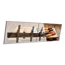 ATDEC 2x1 Wall Menu Board Mount (1.75m rail), tilting angle. Max load per display: 50kg ADBS-2X1-17TW
